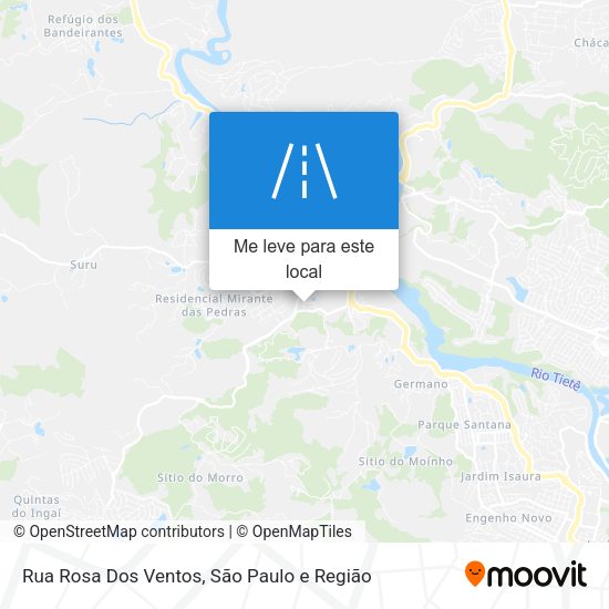 Rua Rosa Dos Ventos mapa