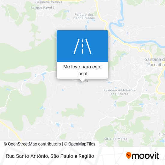 Rua Santo Antônio mapa