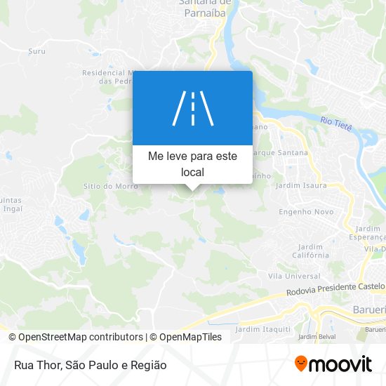 Rua Thor mapa