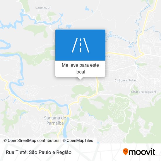 Rua Tietê mapa