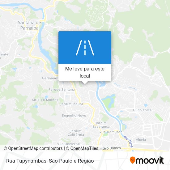 Rua Tupynambas mapa