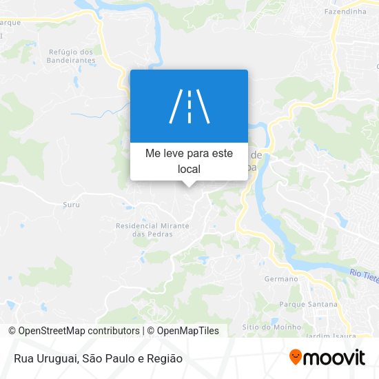 Rua Uruguai mapa