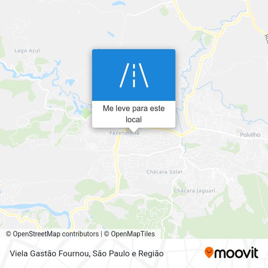 Viela Gastão Fournou mapa