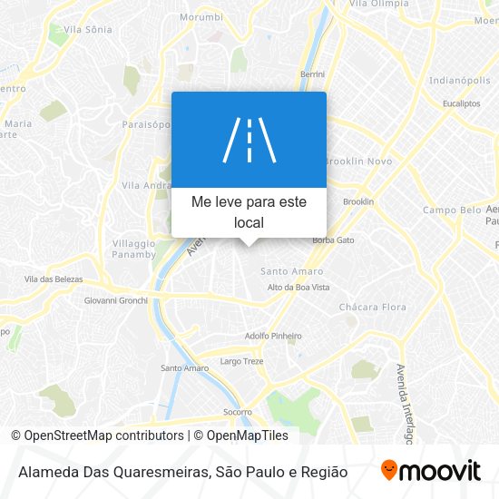 Alameda Das Quaresmeiras mapa