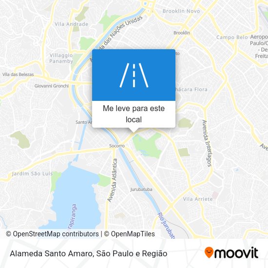 Alameda Santo Amaro mapa