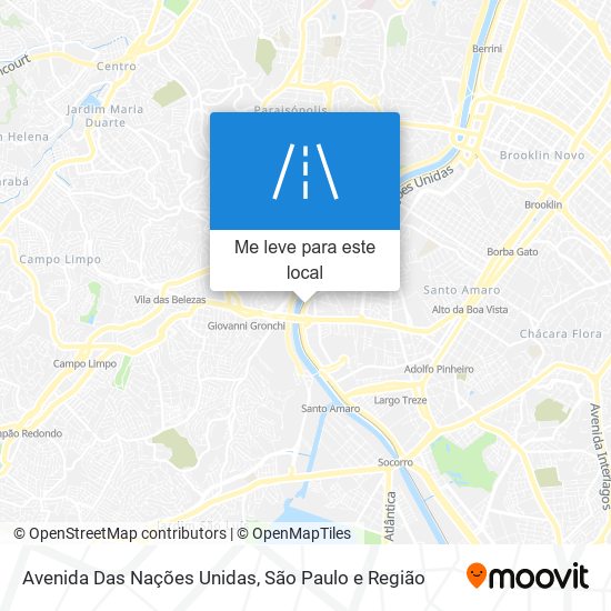 Avenida Das Nações Unidas mapa