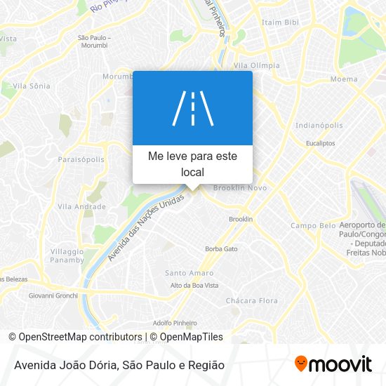 Avenida João Dória mapa