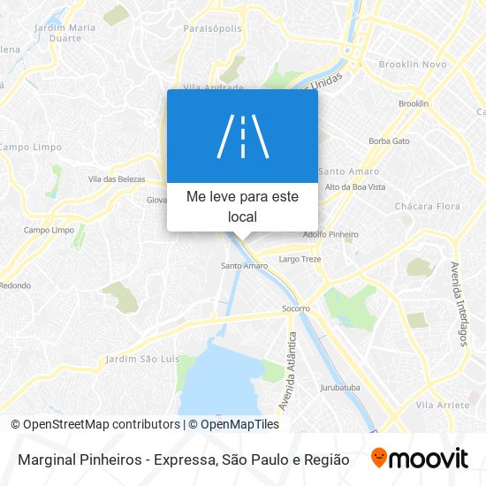 Marginal Pinheiros - Expressa mapa