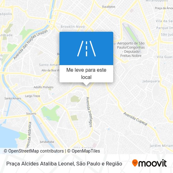 Praça Alcides Ataliba Leonel mapa