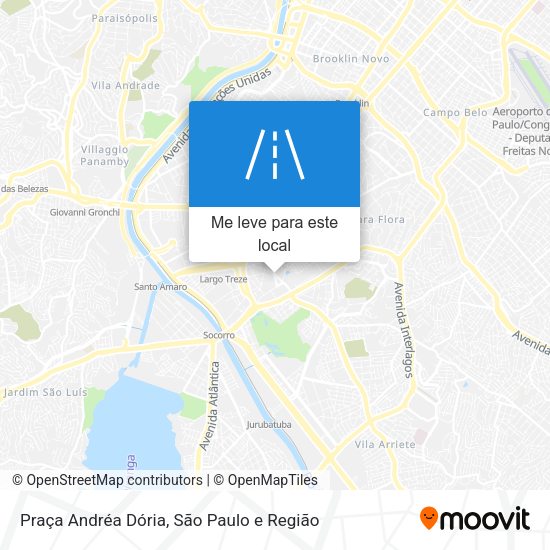 Praça Andréa Dória mapa