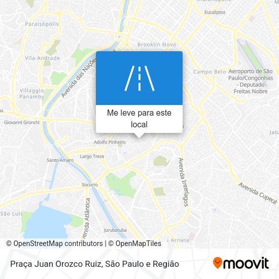 Praça Juan Orozco Ruiz mapa