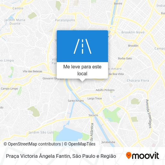 Praça Victoria Ângela Fantin mapa