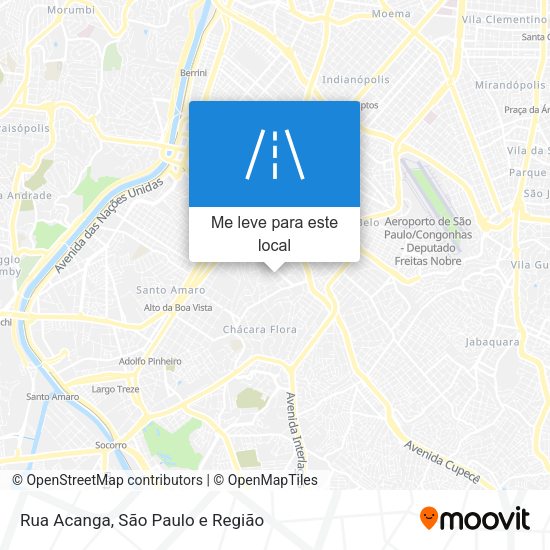 Rua Acanga mapa