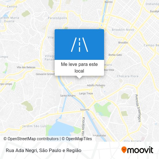Rua Ada Negri mapa