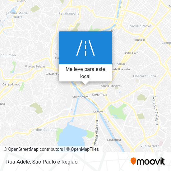 Rua Adele mapa