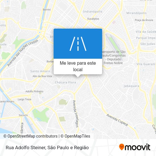 Rua Adolfo Steiner mapa
