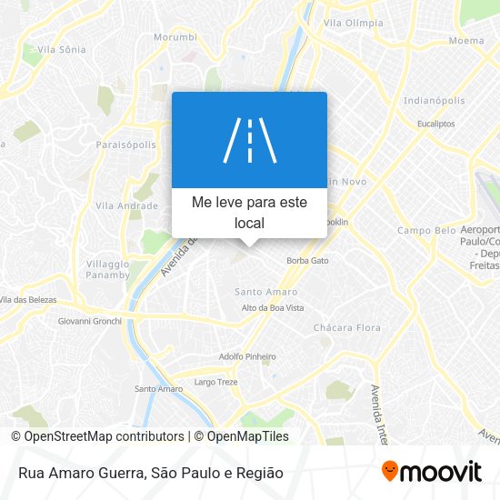 Rua Amaro Guerra mapa