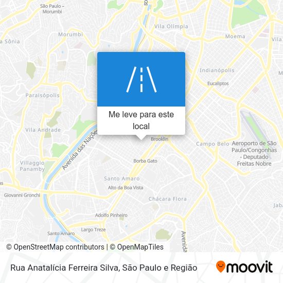 Rua Anatalícia Ferreira Silva mapa