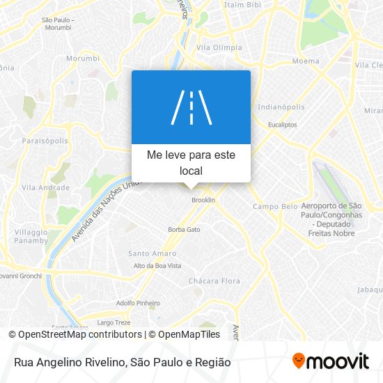 Rua Angelino Rivelino mapa