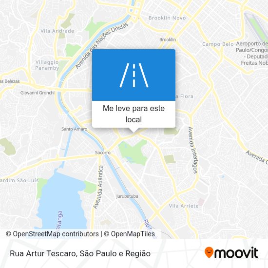 Rua Artur Tescaro mapa