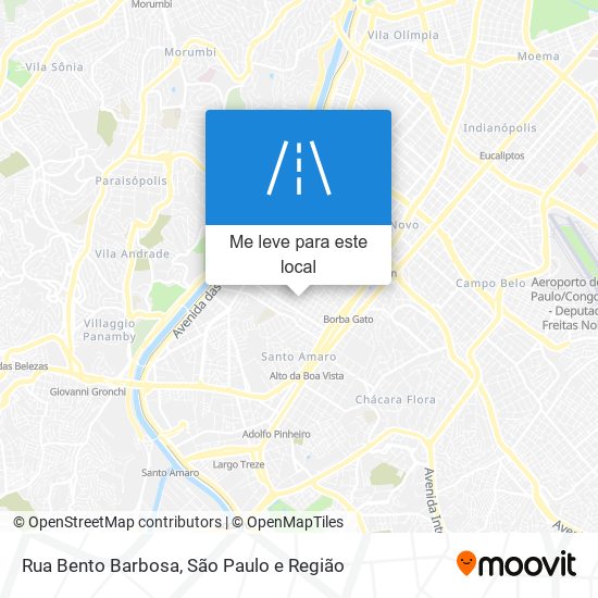 Rua Bento Barbosa mapa