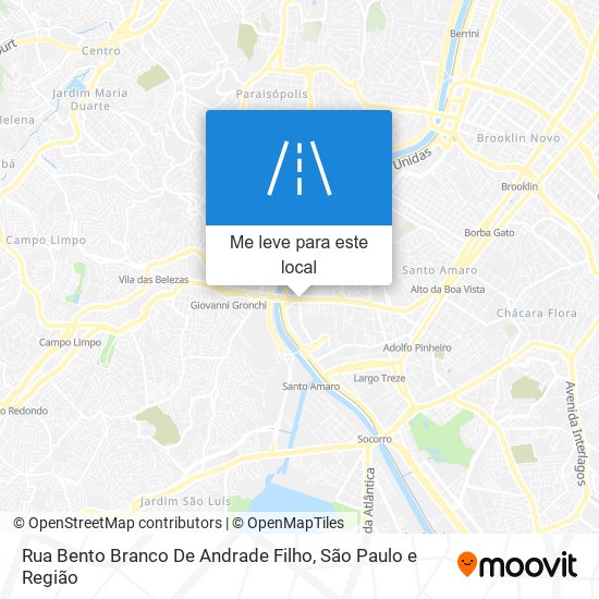 Rua Bento Branco De Andrade Filho mapa