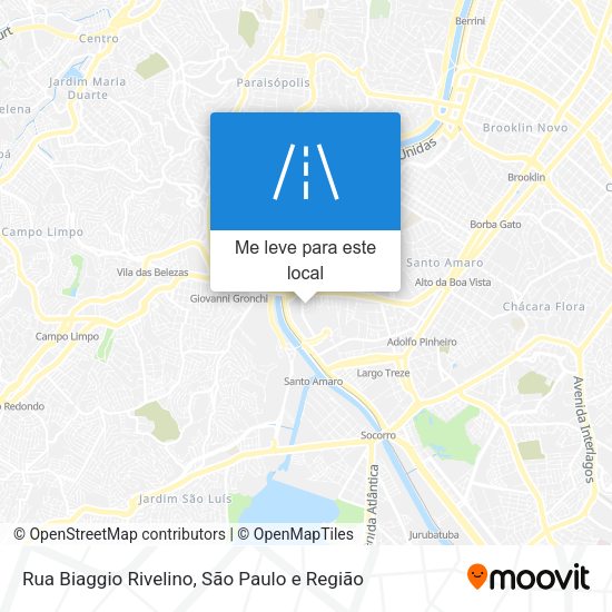 Rua Biaggio Rivelino mapa