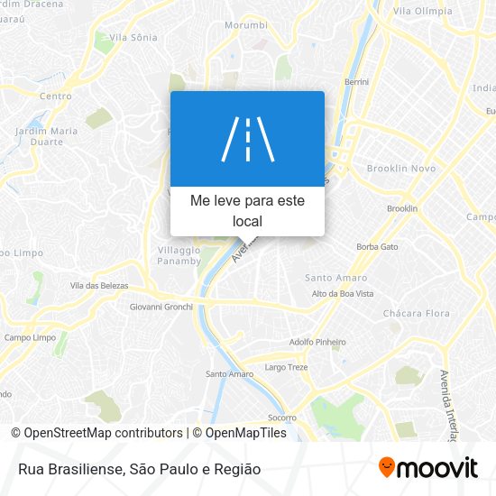 Rua Brasiliense mapa