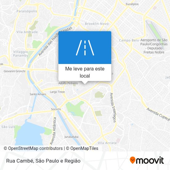 Rua Cambé mapa