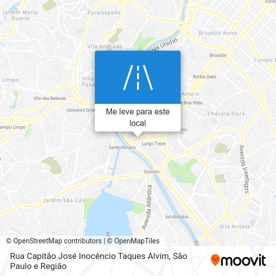 Rua Capitão José Inocêncio Taques Alvim mapa