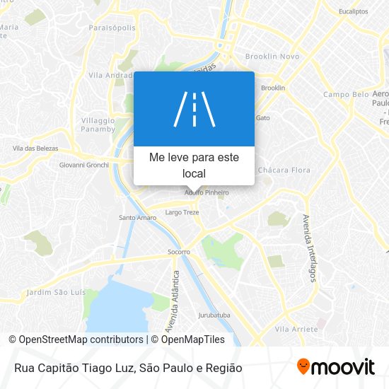 Rua Capitão Tiago Luz mapa