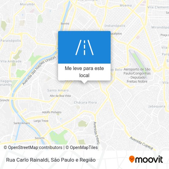 Rua Carlo Rainaldi mapa