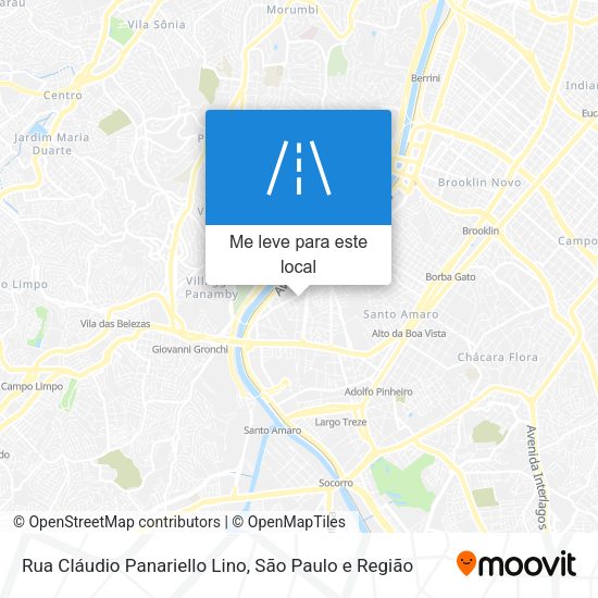Rua Cláudio Panariello Lino mapa