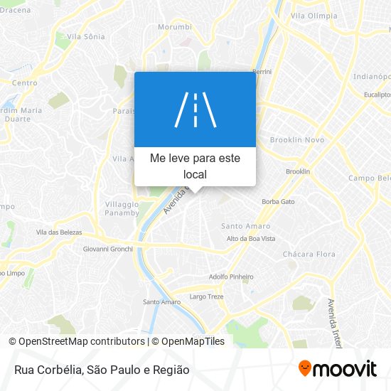 Rua Corbélia mapa