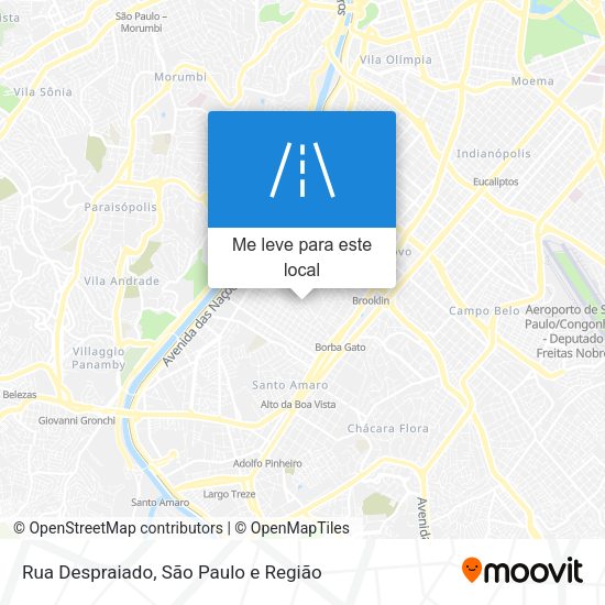 Rua Despraiado mapa