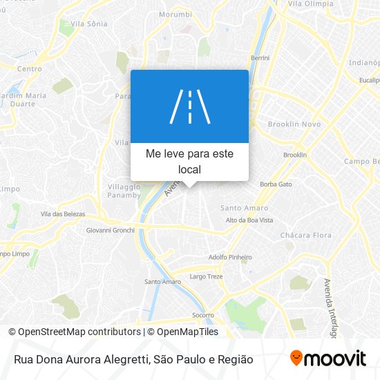 Rua Dona Aurora Alegretti mapa