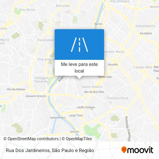 Rua Dos Jardineiros mapa