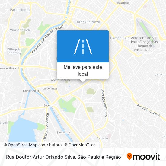 Rua Doutor Artur Orlando Silva mapa