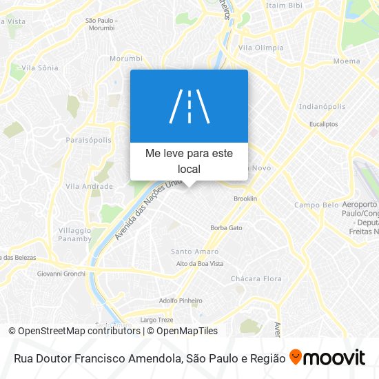 Rua Doutor Francisco Amendola mapa