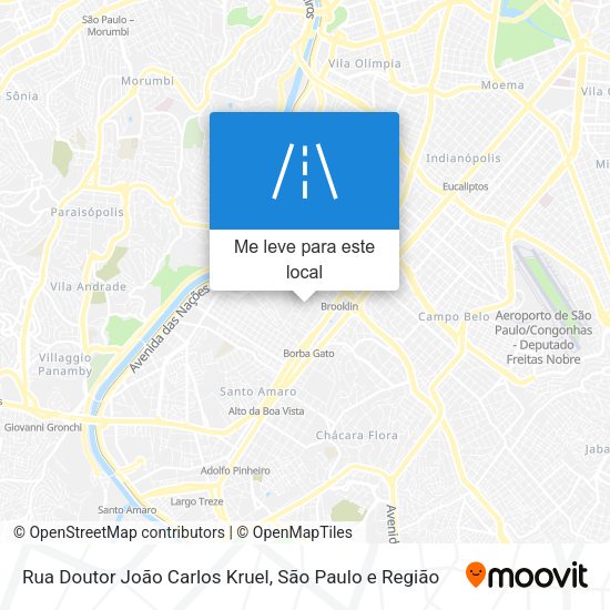 Rua Doutor João Carlos Kruel mapa
