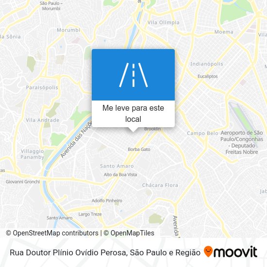 Rua Doutor Plínio Ovídio Perosa mapa
