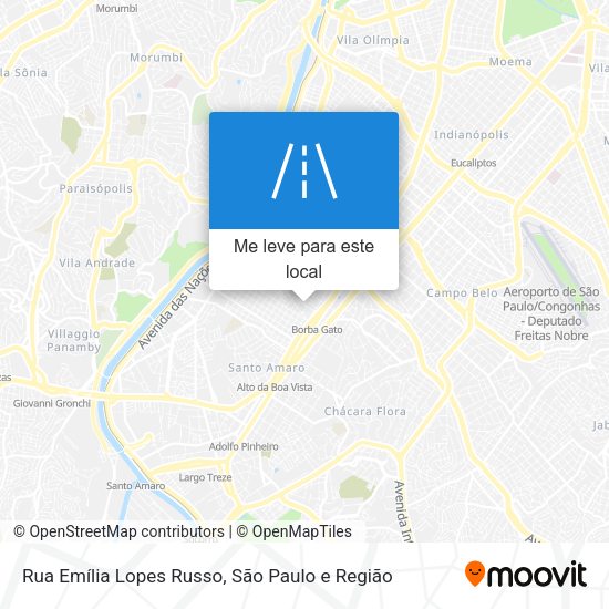 Rua Emília Lopes Russo mapa