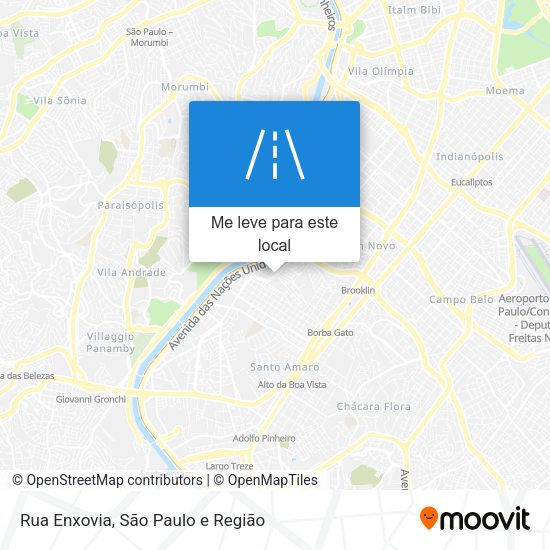 Rua Enxovia mapa