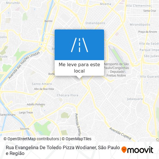 Rua Evangelina De Toledo Pizza Wodianer mapa