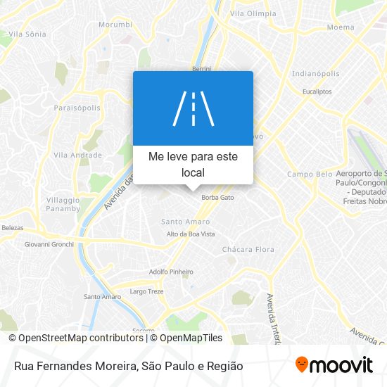 Rua Fernandes Moreira mapa