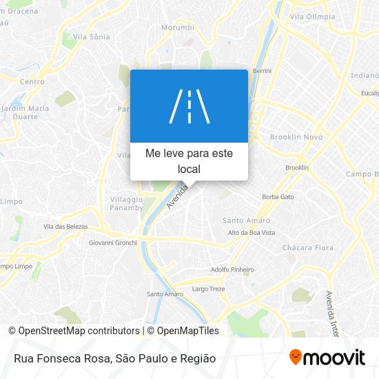 Rua Fonseca Rosa mapa