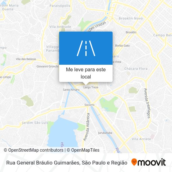 Rua General Bráulio Guimarães mapa