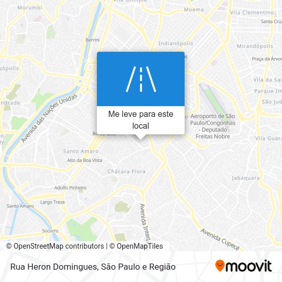 Rua Heron Domingues mapa