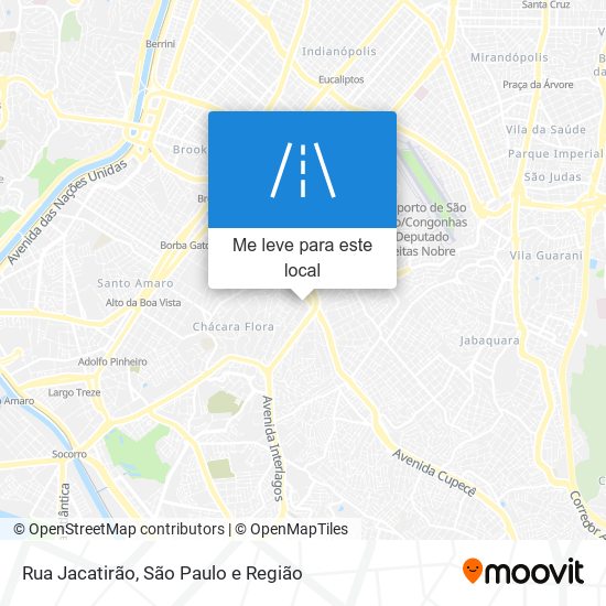 Rua Jacatirão mapa