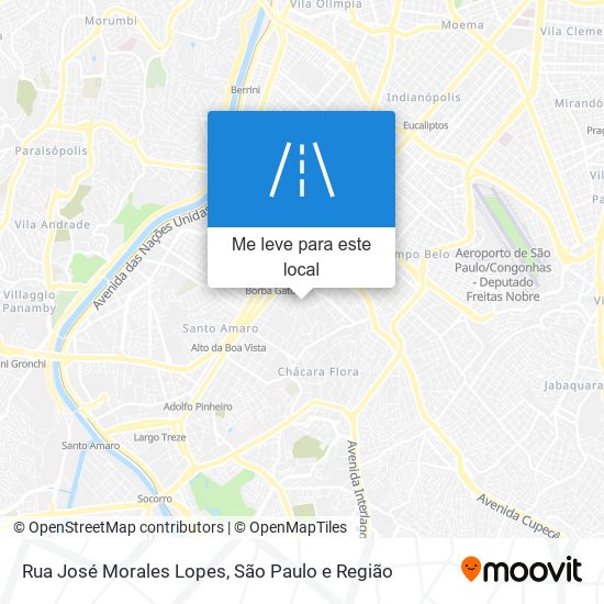 Rua José Morales Lopes mapa